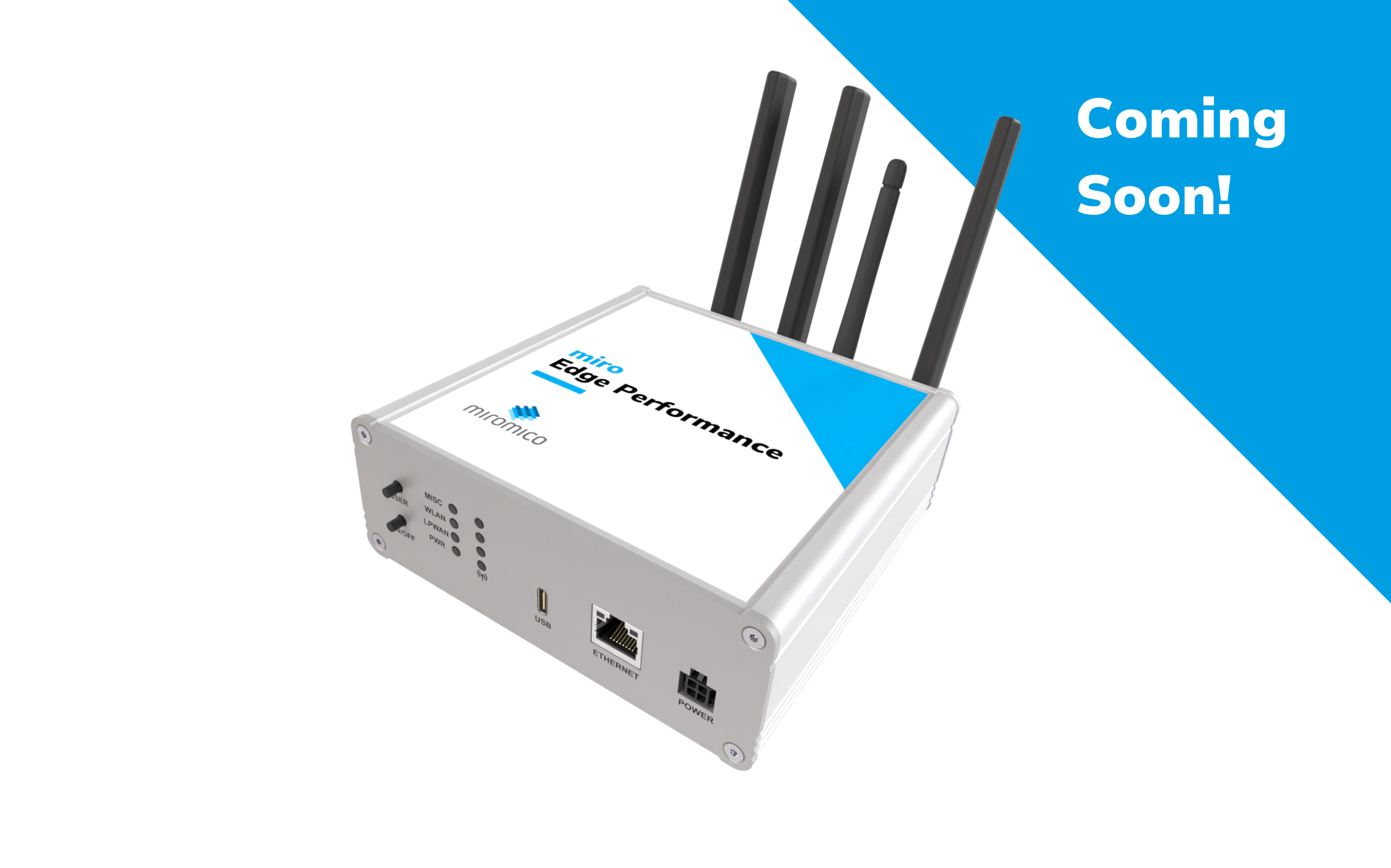 Der miro Edge Performance ist ein vollständig LoRaWAN®-kompatibles White-Label/OEM-Gateway für große Netzwerkanwendungen